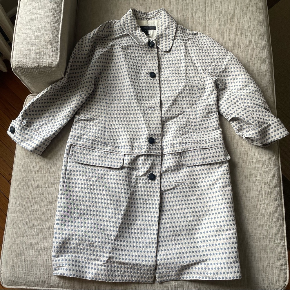 Marc By Marc Jacobs Newsprint Beige Coat